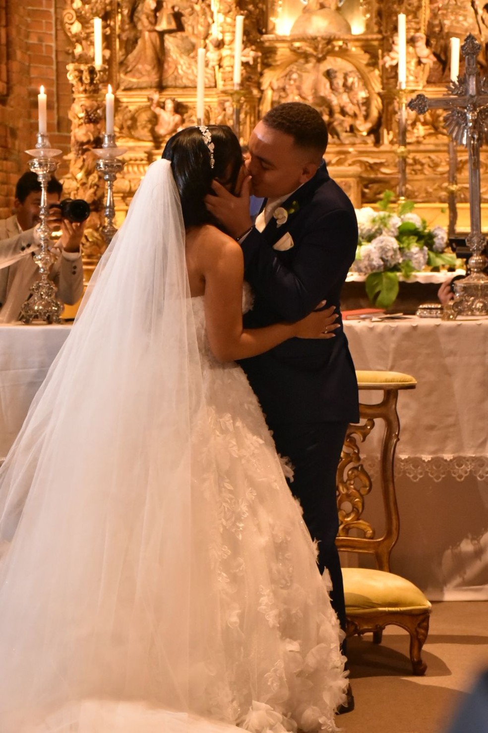 Casamento de João Gomes e Ary Mirelle — Foto: Felipe Souto Maior/AgNews