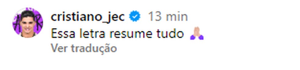 Post de Cristiano — Foto: Reprodução/Instagram