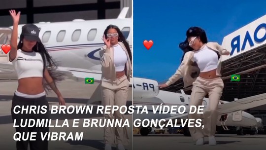 Chris Brown reposta vídeo de Ludmilla e Brunna Gonçalves dançando sua nova música