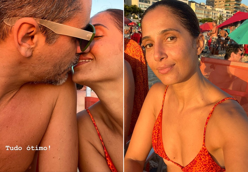 Camila Pitanga e Patrick Pessoa — Foto: Reprodução/Instagram