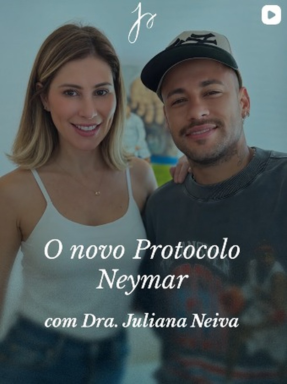 Neymar faz procedimento estético — Foto: Reprodução/ @drajuliannaneiva