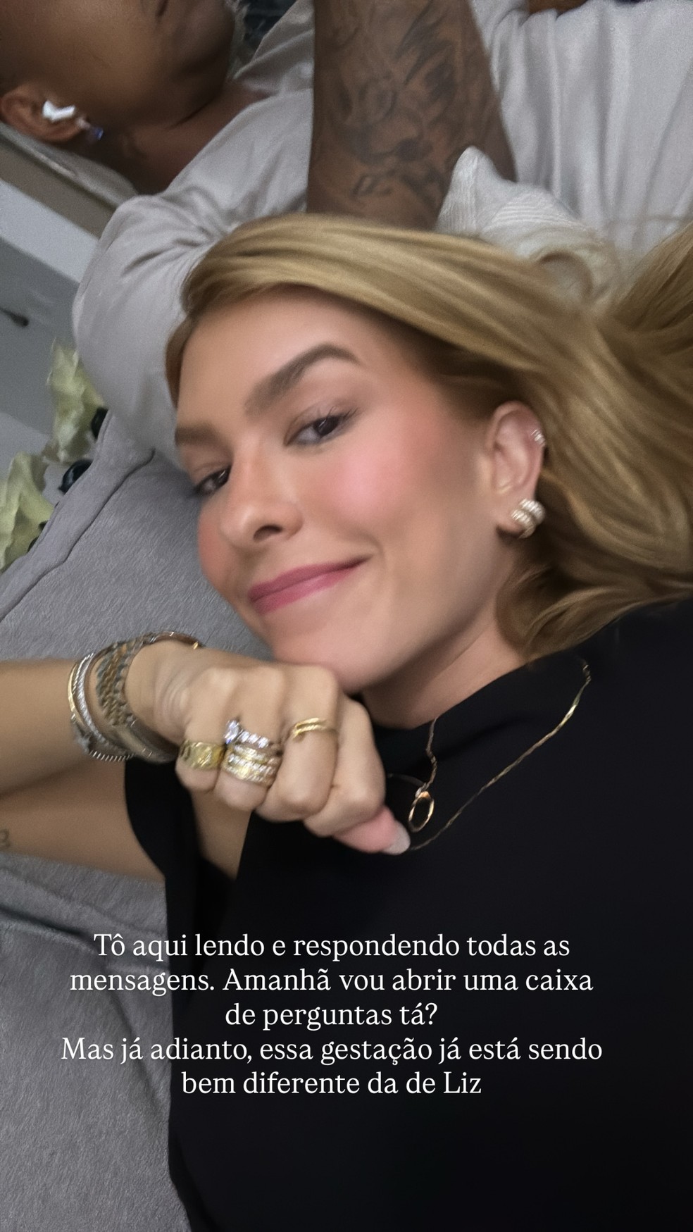 Lore Improta d&aacute; detalhes da segunda gravidez &mdash; Foto: Reprodu&ccedil;&atilde;o/Instagram