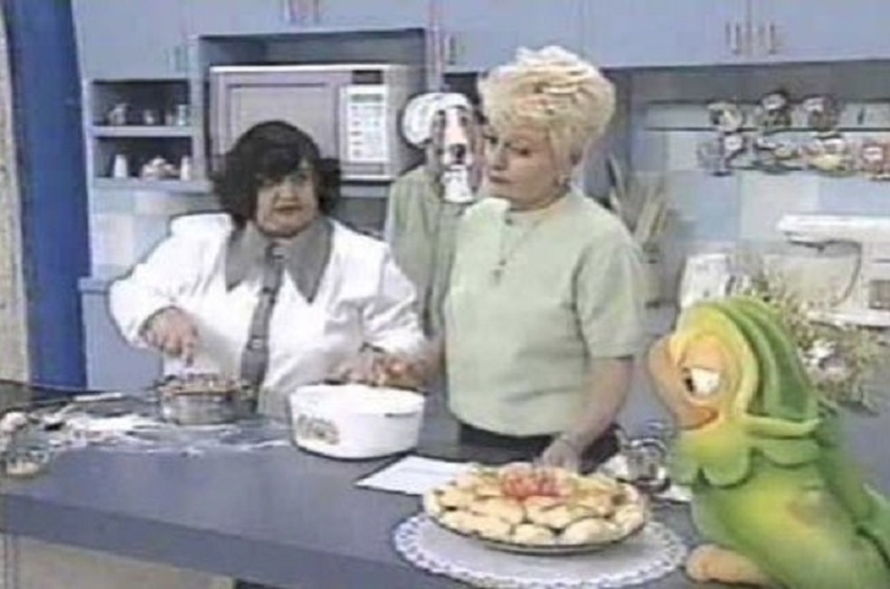 Luzinete Veiga e Ana Maria Braga no 'Note e Anote', atração comandada pela apresentadora na década de 1990, na Record — Foto: Reprodução