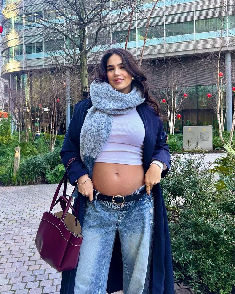 Giovanna Buscacio está grávida de João Mendes — Foto: Reprodução/Instagram