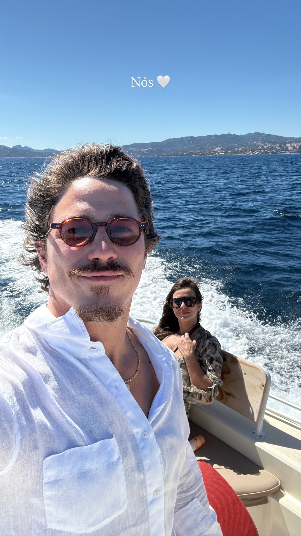 Grávida, Mari Saad mostra barrigão em 'baby moon' com Rômulo Arantes Neto na Itália — Foto: Reprodução/Instagram