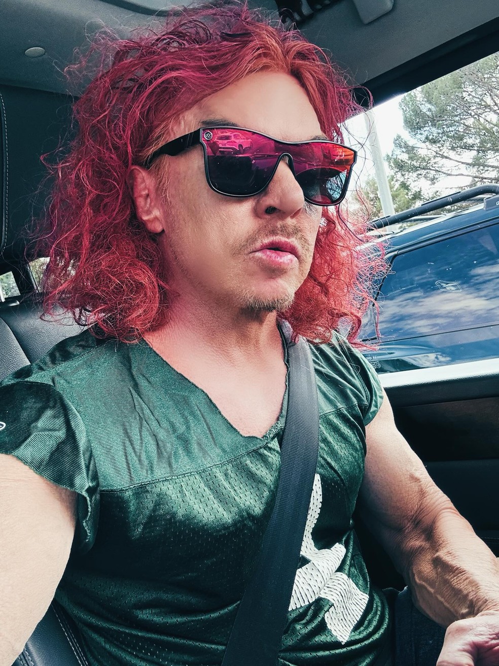 O humorista Scott Thompson, mais conhecido como Carrot Top — Foto: Reprodução/Instagram