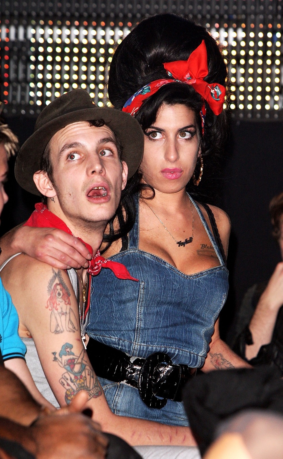 Amy Winehouse e o então marido, Blake Fielder-Civil — Foto: Getty Images