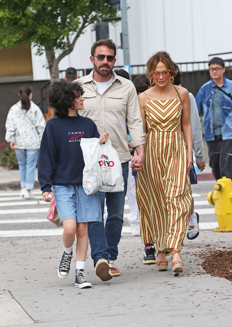 Ben Affleck, Jennifer Lopez, Max e Emme — Foto: The Grosby Group