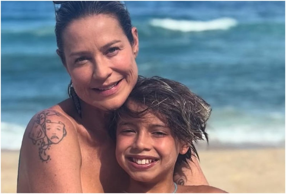 Luana Piovani com o filho mais velho, Dom — Foto: Reprodução/Instagram