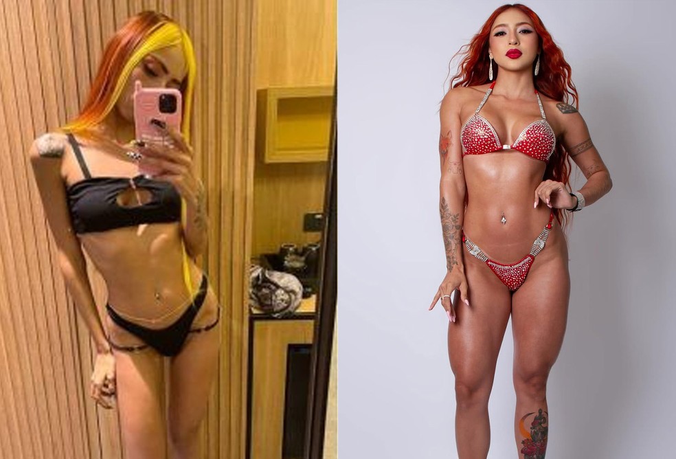 Ruivinha de Marte antes e depois — Foto: Reprodução/Instagram