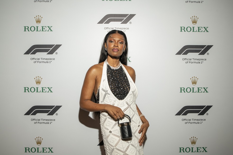 Xênia França em jantar de Gala — Foto: Divulgação/@luprezia @kenjinakamura