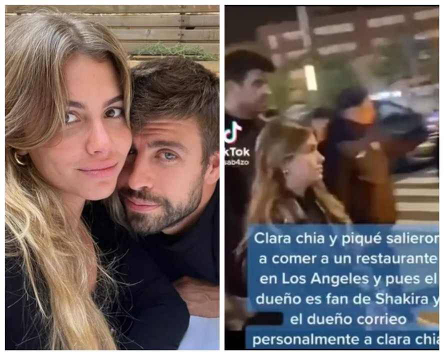 Piqué e Clara Chía foram expulsos de restaurante por dono local, que é fã de Shakira