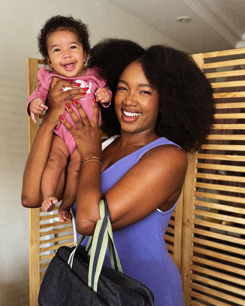 IZA e a filha, Nala — Foto: Reprodução/Instagram