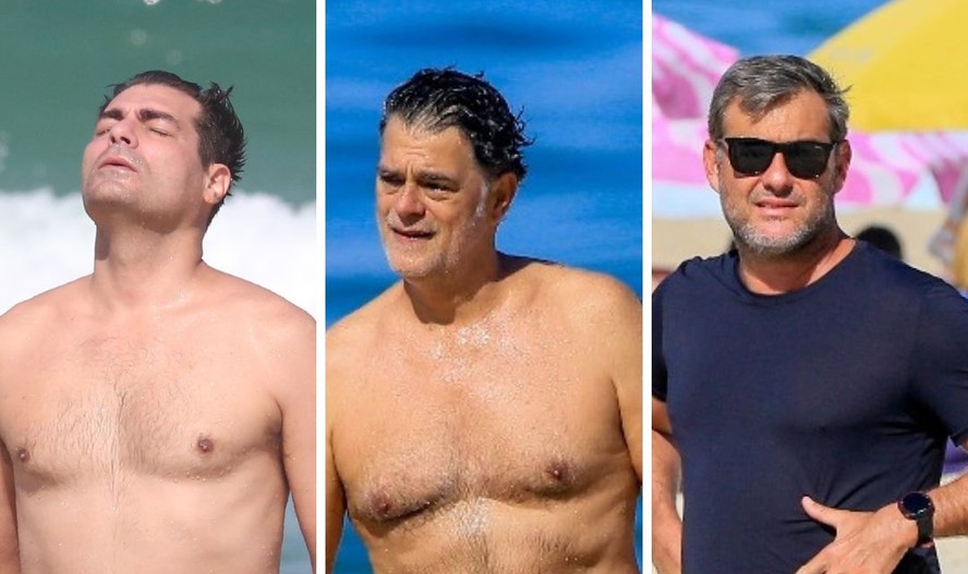 Thiago Lacerda, Eduardo Moscovis e Thierry Figueira vão à praia neste domingo (28)