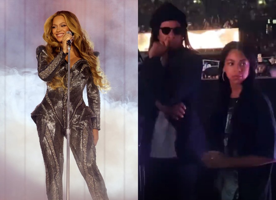 Jay-Z e Blue Ivy assistem abertura da turnê mundial de Beyoncé