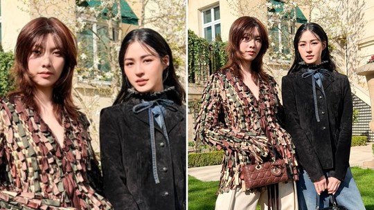 Atrizes tailandesas Ling e Orm roubam a cena e agitam a web em desfile da Dior em Paris Atrizes tailandesas Ling e Orm roubam a cena e agitam a web em desfile da Dior em Paris