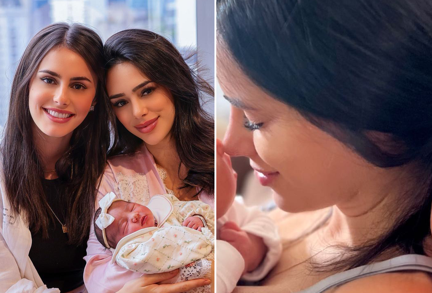 Irmã de Bruna Biancardi exibe momento fofo entre a modelo e Mavie