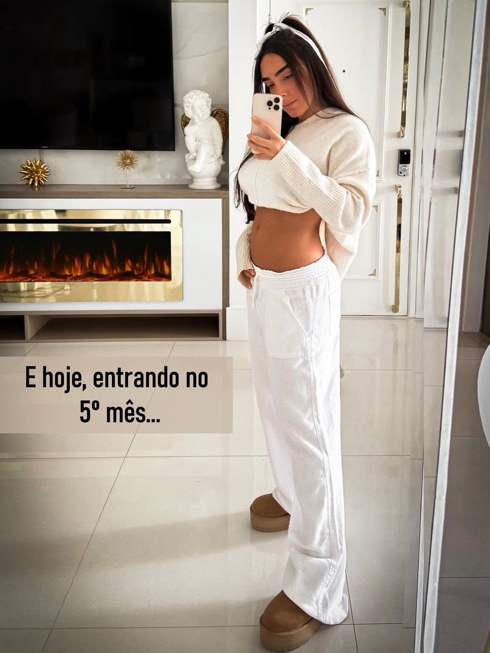 Amabylle Eiroa anuncia gravidez &mdash; Foto: Reprodu&ccedil;&atilde;o/Instagram