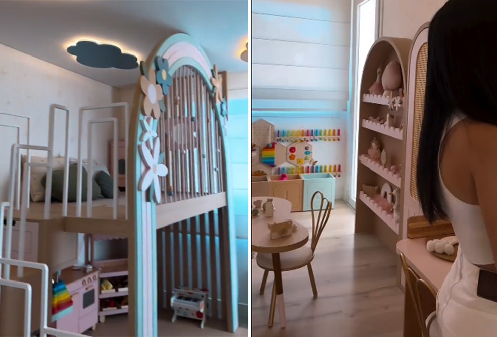 Bruna Biancardi mostra brinquedoteca de Mavie na casa dos avós maternos — Foto: Reprodução/Instagram