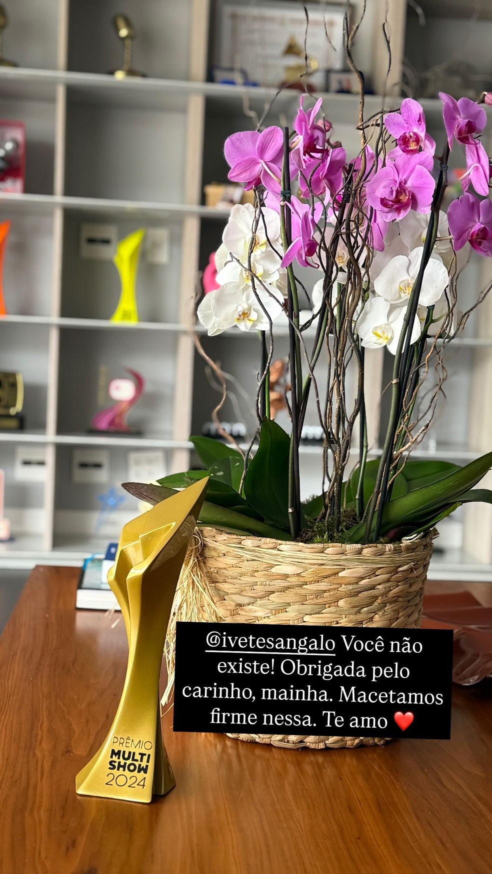 Ivete Sangalo manda flores a Ludmilla — Foto: Reprodução/Instagram
