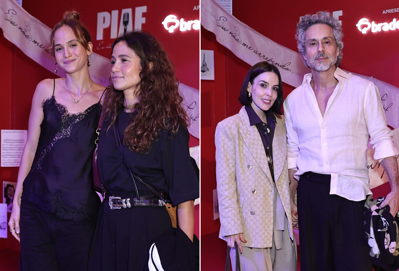 Nanda Costta e namorada, Nero e esposa, e mais vão à peça sobre Piaf