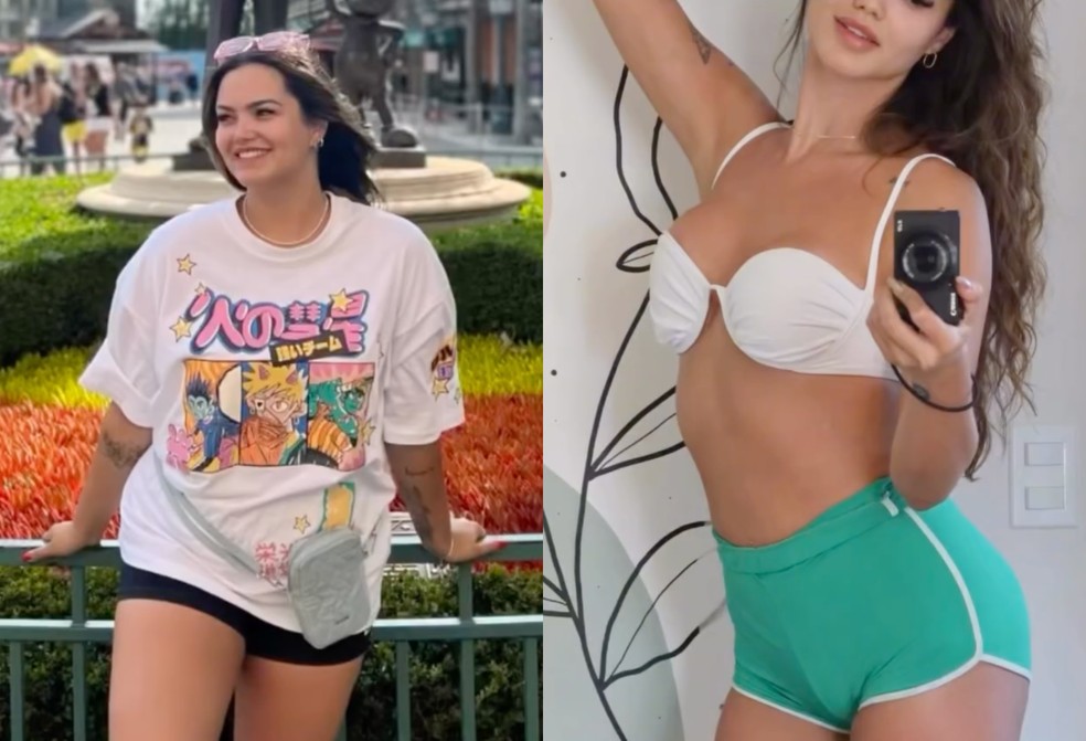 Antes e depois de Suzanna Freitas &mdash; Foto: Reprodu&ccedil;&atilde;o/Instagram