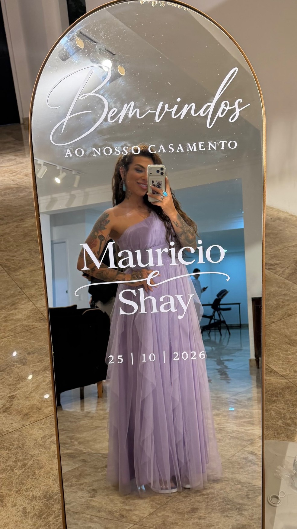 Petra Mattar compartilha registros do casamento de Maurício Mattar e Shay Dufau — Foto: Reprodução | Instagram