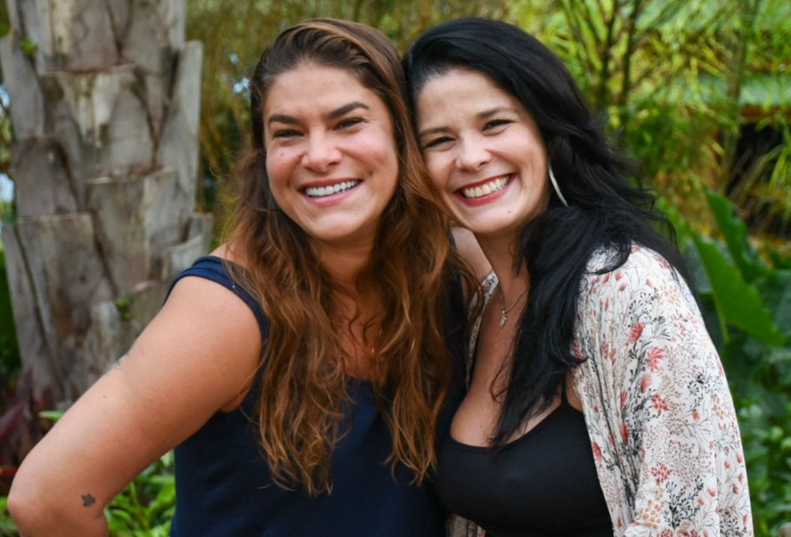 Samara Felippo e Priscila Fantin se reencontram no Beach Park