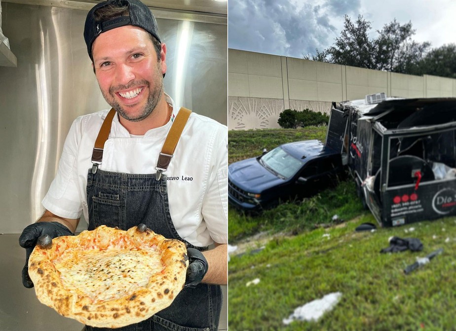 Gustavo Leão posta foto de food truch após acidente