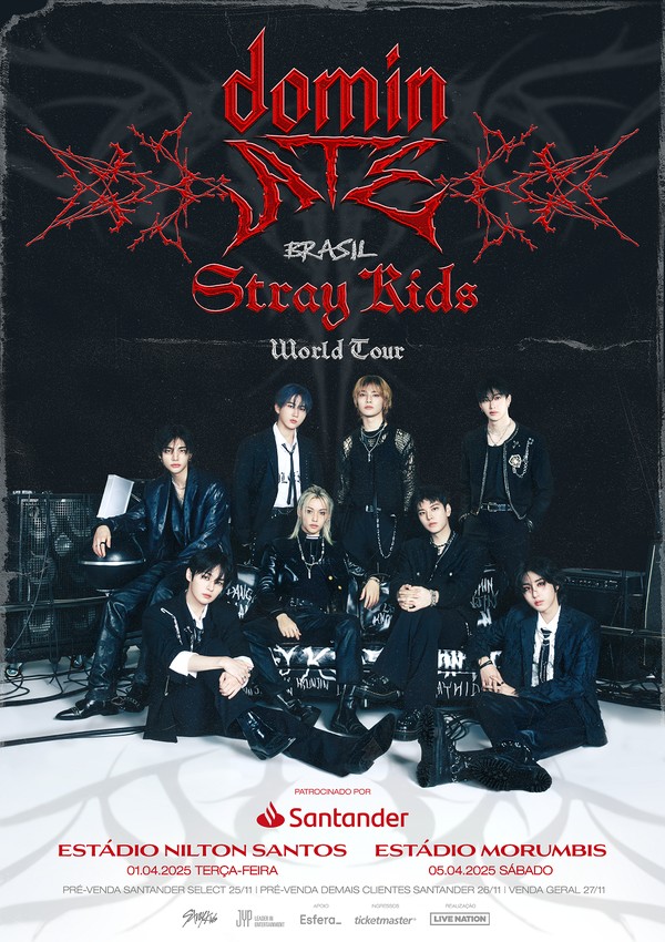 K-POP・アジア Stray Kids Grupo de K-Pop Stray Kids anuncia turnê mundial 'dominATE' com