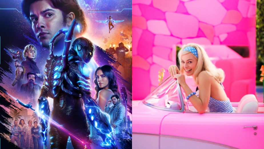 Mesmo com a pior estreia da DC em 2023, ‘Besouro Azul’  ultrapassa ‘Barbie’ em arrecadação nos EUA.