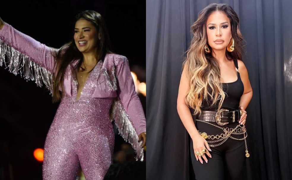 Simone Mendes: antes e depois — Foto: Leo Franco/AgNews e Divulgação