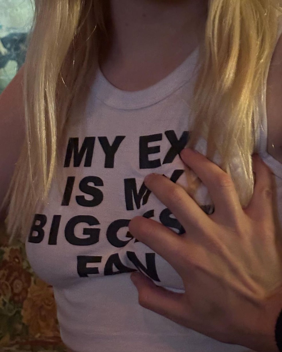 Luísa Sonza agita fãs vestindo camiseta estampada: 'Meu ex é meu maior fã' — Foto: Instagram