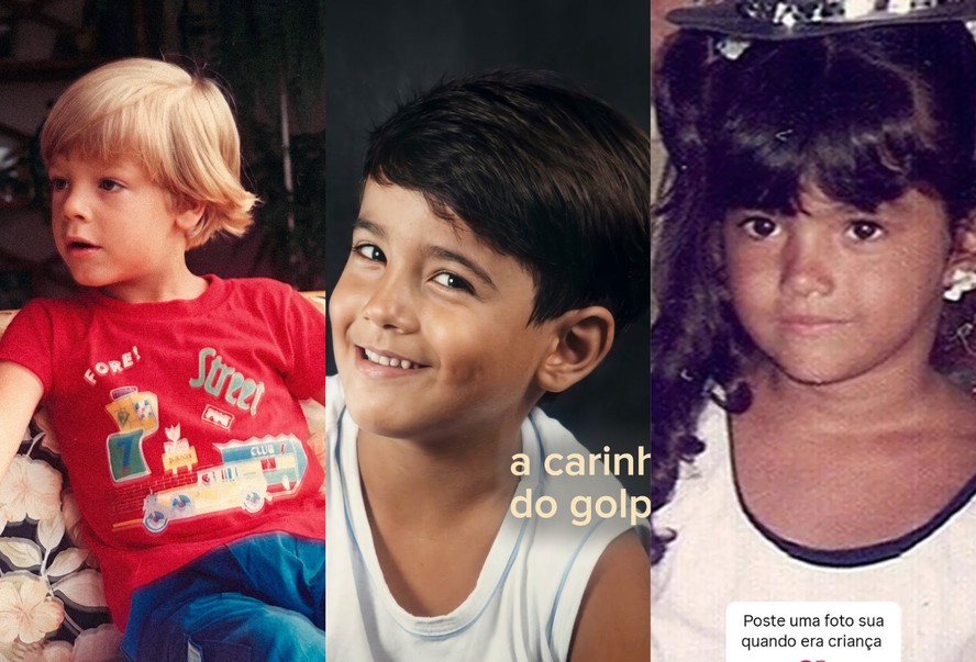 Famosos compartilham fotos de infância