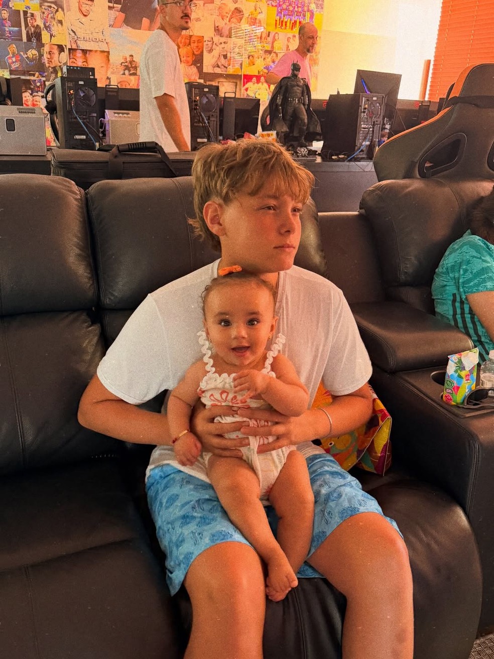 Davi Lucca e Mel — Foto: Reprodução/Instagram