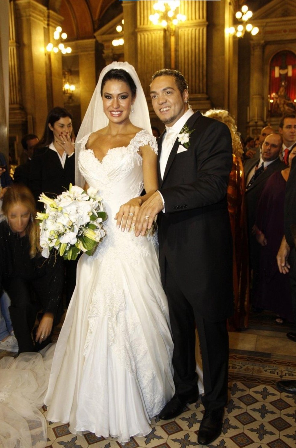 Casamento de Belo e Gracyanne Barbosa — Foto: Roberto Filho, Felipe Assumpção e Alex Palarea/AgNews