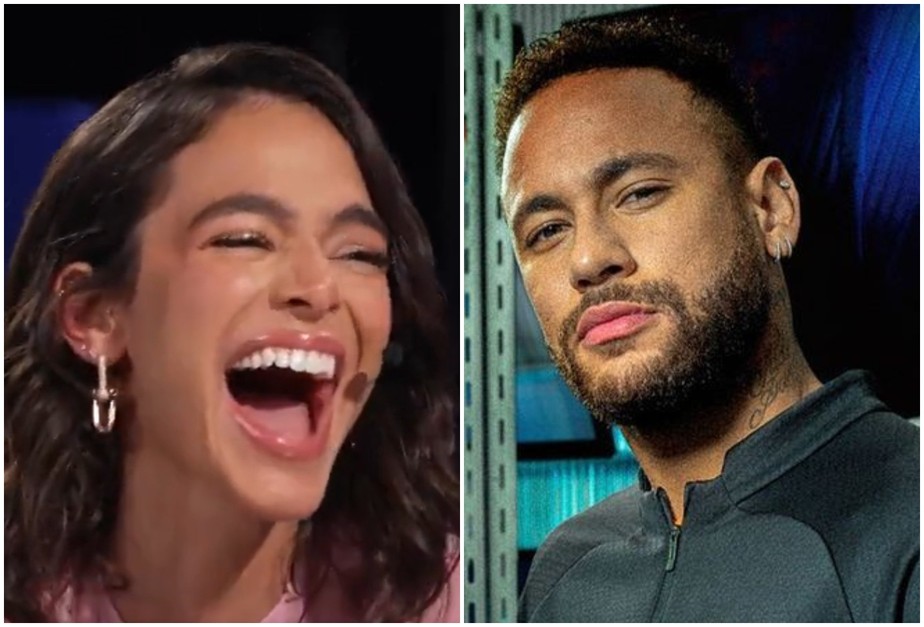 Bruna Marquezine tem ataque de riso ao falar de livramento, e web reage: ' Neymar virou chacota'