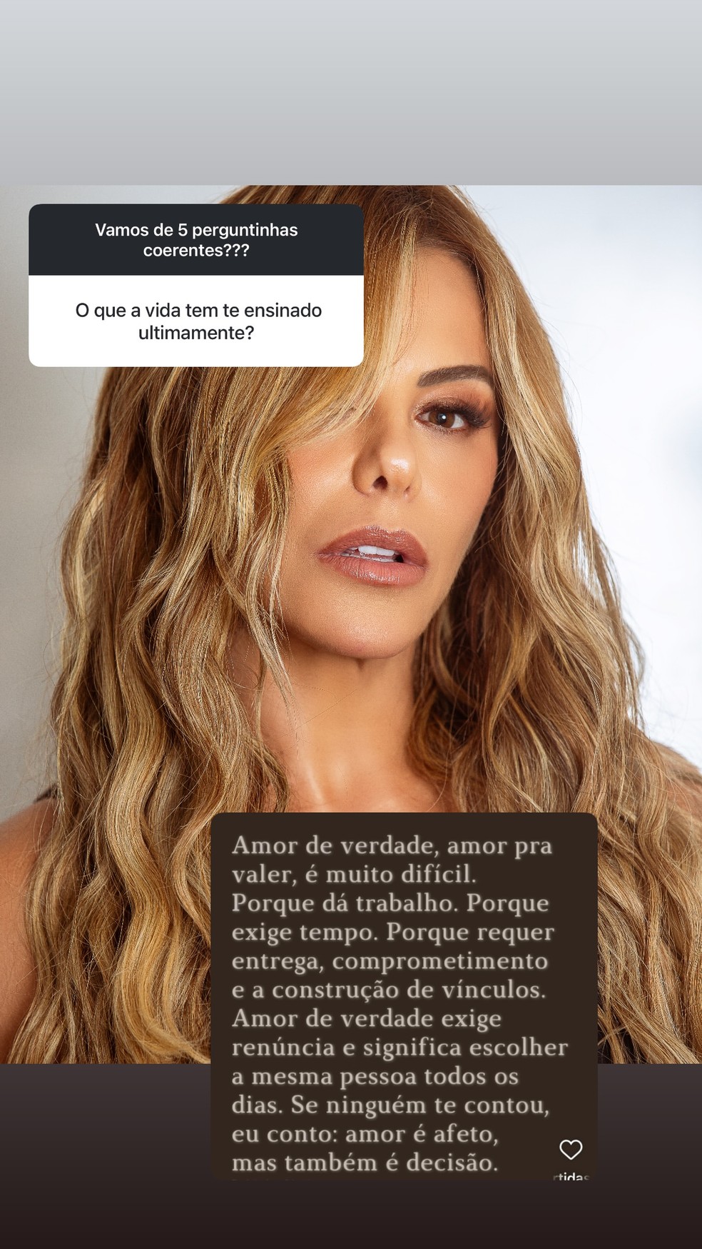 Poliana Rocha fala sobre amor após separação de Zé Felipe e Virginia Fonseca — Foto: Reprodução Instagram