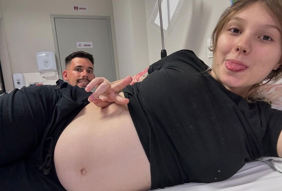 Isabel Veloso e Lucas Borbas — Foto: Reprodução/Instagram