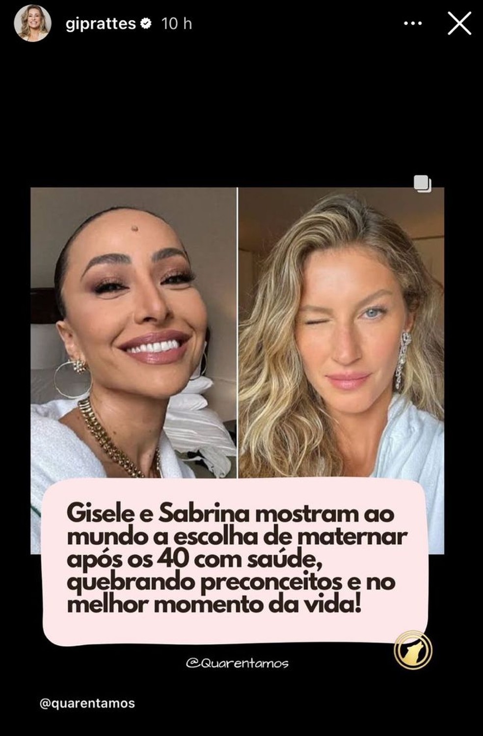 Post de Gisele Prattes — Foto: Reprodução | Instagram