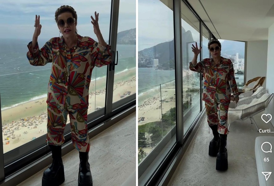 Narcisa quase cai ao mostrar look diferentão, mas vista de apartamento ...