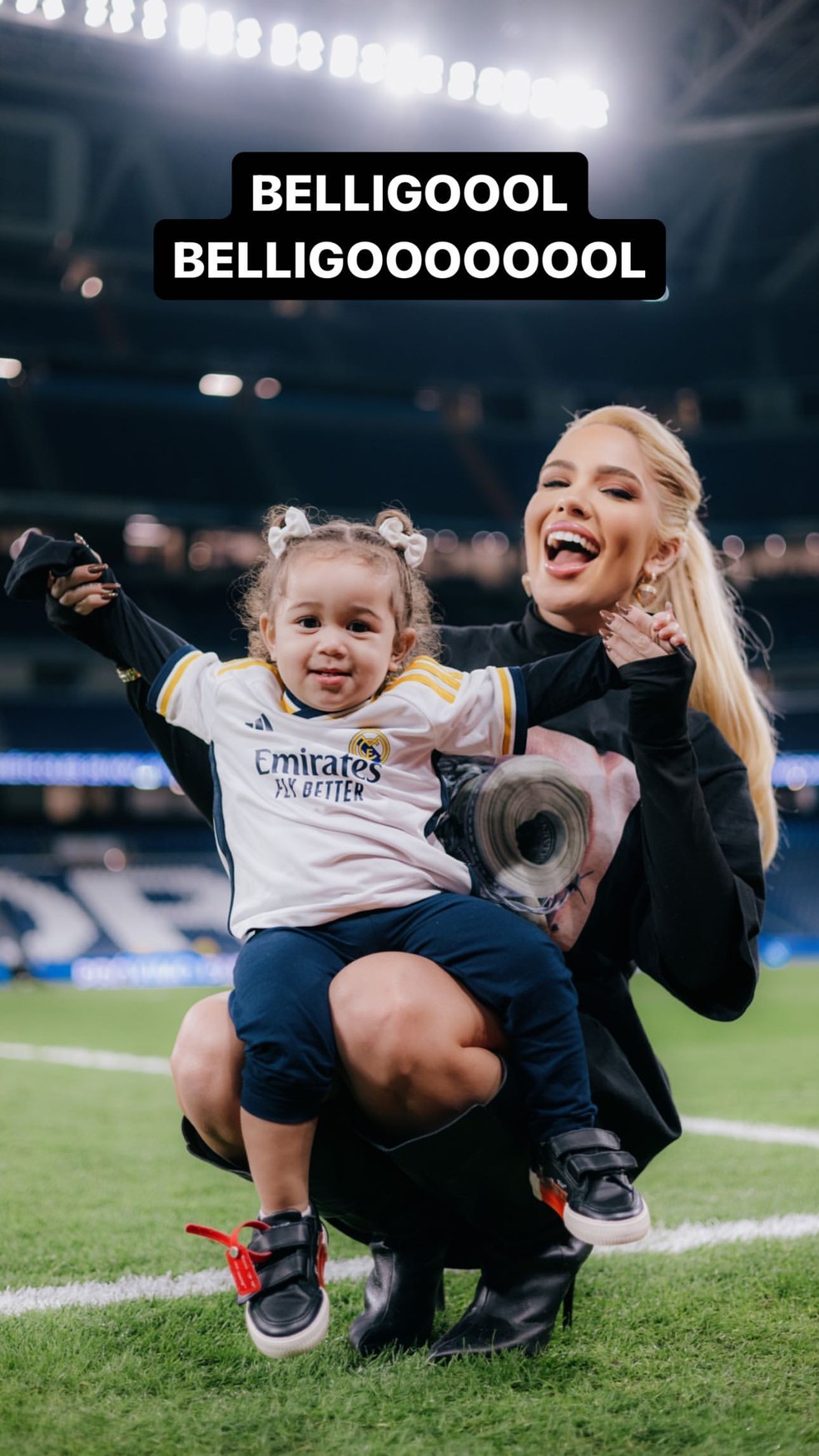 Karoline Lima e Cec&iacute;lia, sua filha com &Eacute;der Milit&atilde;o &mdash; Foto: Instagram