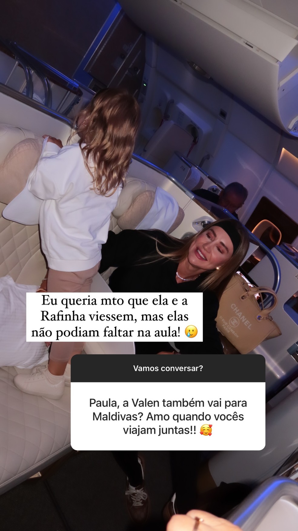 Ana Paula Siebert explica ausência de Rafa Justus em viagem — Foto: Reprodução/Instagram
