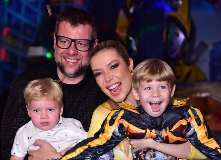Luiza Possi celebra aniversário de 4 anos do filho Lucca com festa temática dos 'Transformers'