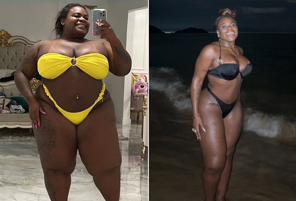 Jojo Todynho antes e depois da bariátrica — Foto: Reprodução/Instagram