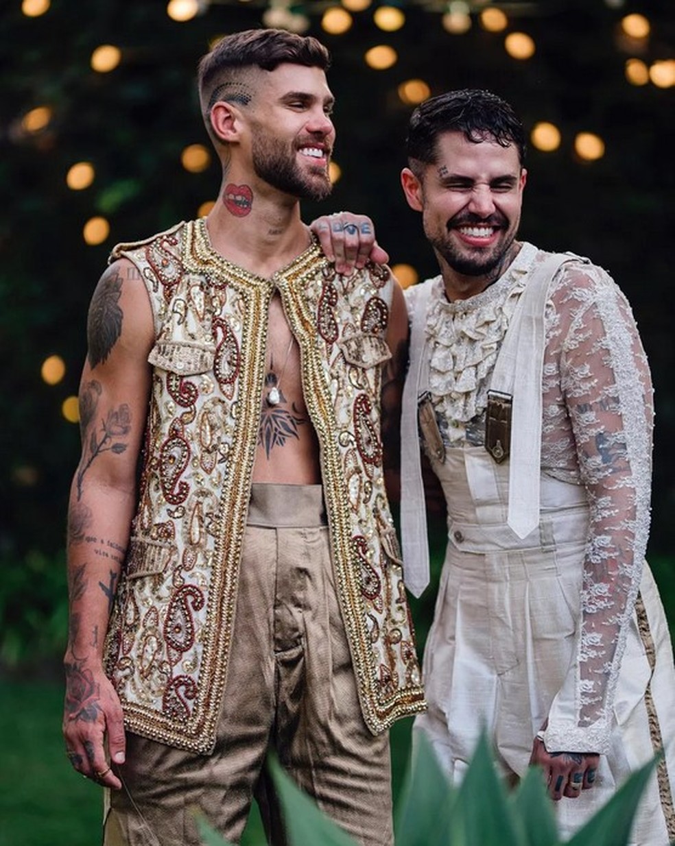 Casamento de Rodrigo Malafaia e Leandro Buenno  — Foto: Reprodução/Instagram