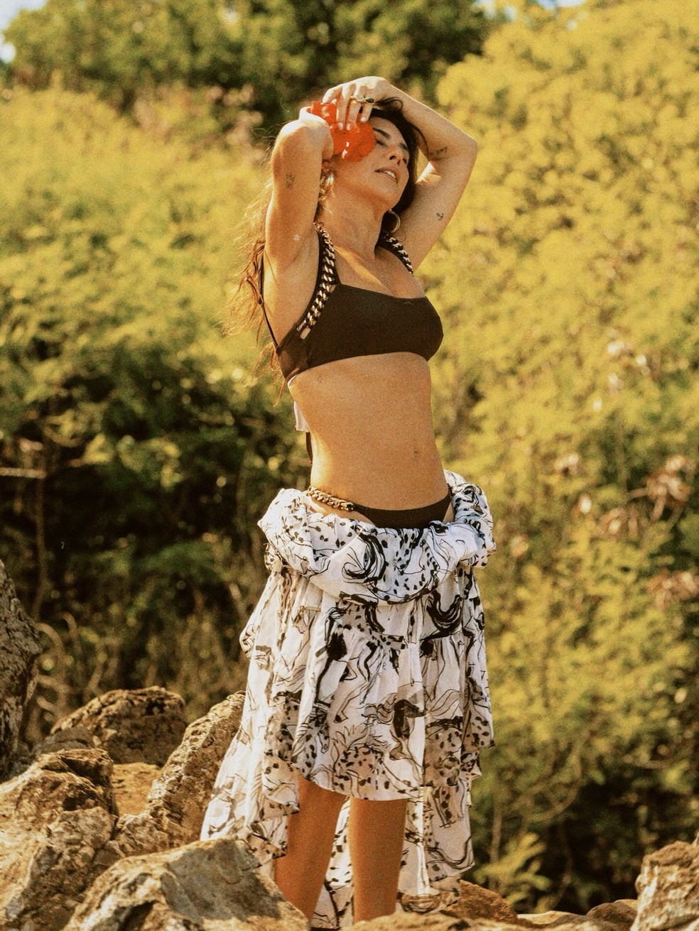 Fernanda Paes Leme em Fernando de Noronha — Foto: Reprodução/Instagram