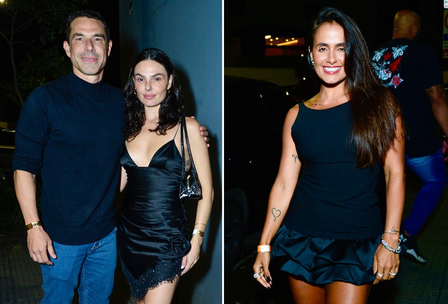 Marcus Buaiz e Isis Valverde prestigiam show de Thiaguinho no Rio