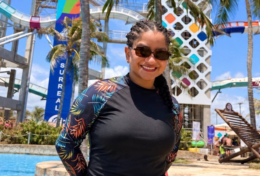Milena, do BBB 26, curte viagem a Fortaleza — Foto: Divulgação