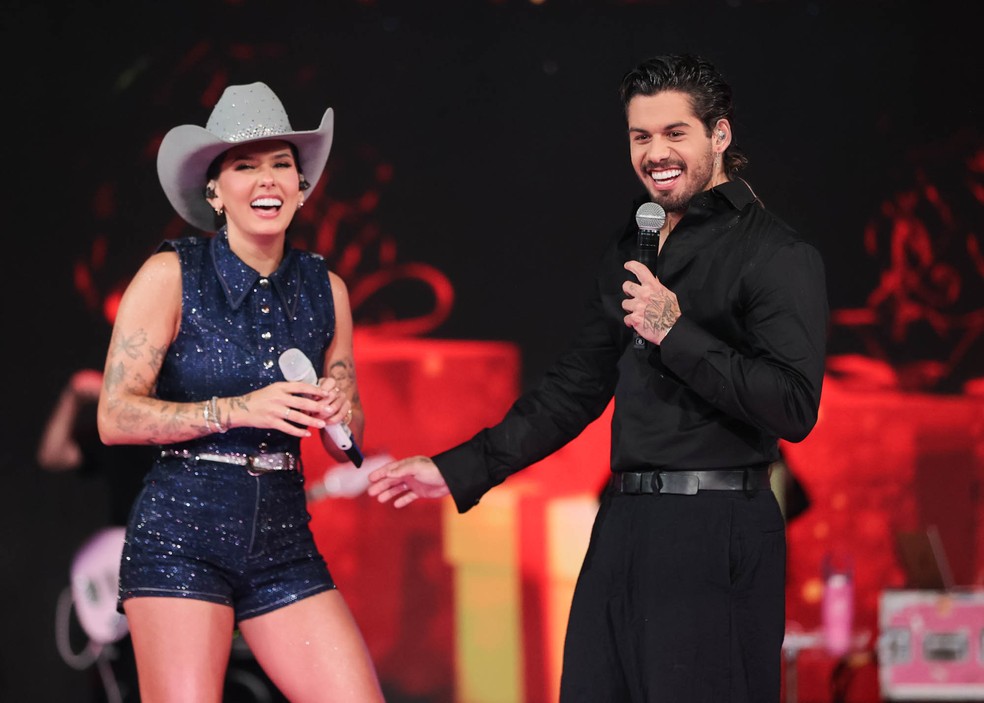 Zé Felipe e Ana Castela — Foto: Manuela Scarpa/BrazilNews